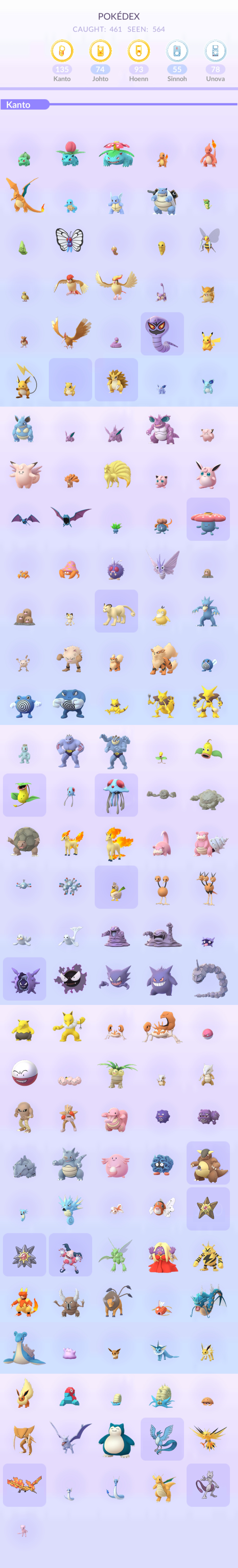 Kanto Pokedex
